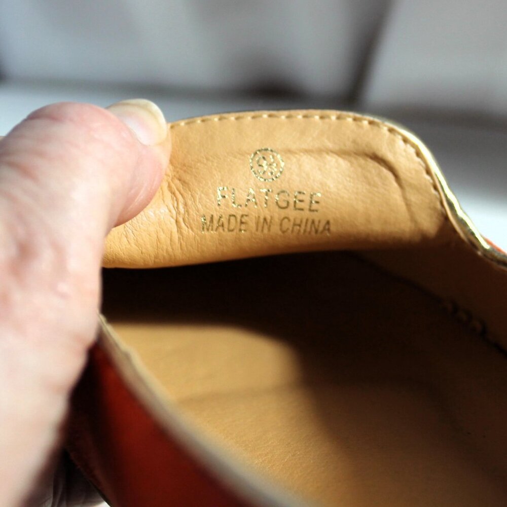 C. Wonder Orange Giraffe Flats, 9.5 NWOB - Picture 6 of 8